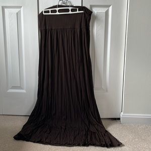 Brown maxi skirt